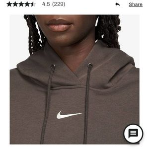 NWOT SET Nike Phoenix Sweat set  (Hoodie and sweatpants) in Cacao Brown